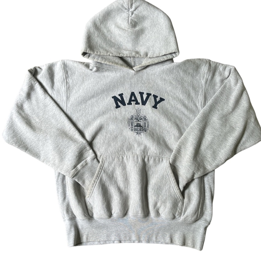 Medium US Naval Academy Hoodie - Grey